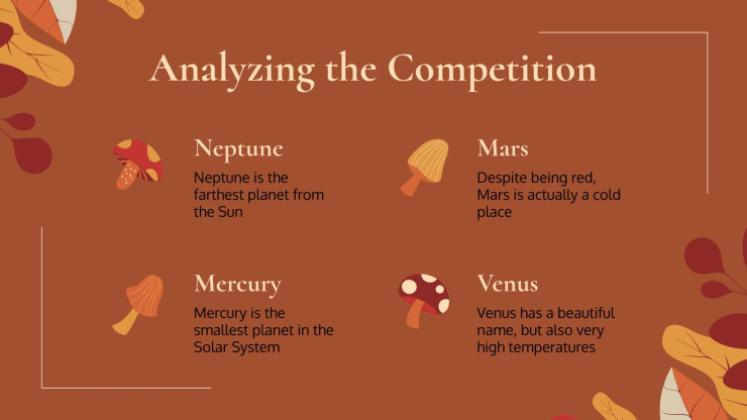 Plantilla de presentación Fondos otoñales