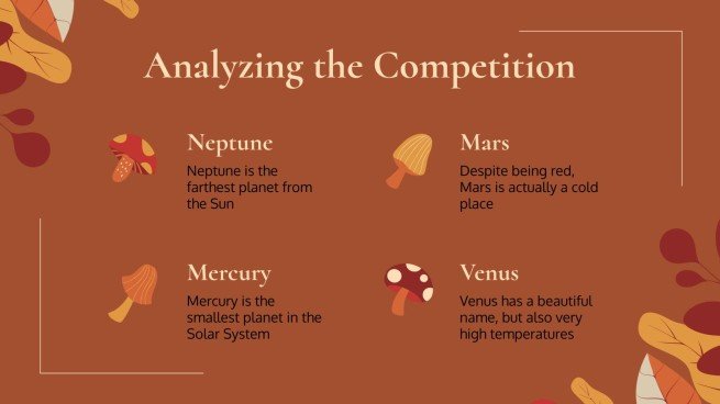 Plantilla de presentación Fondos otoñales