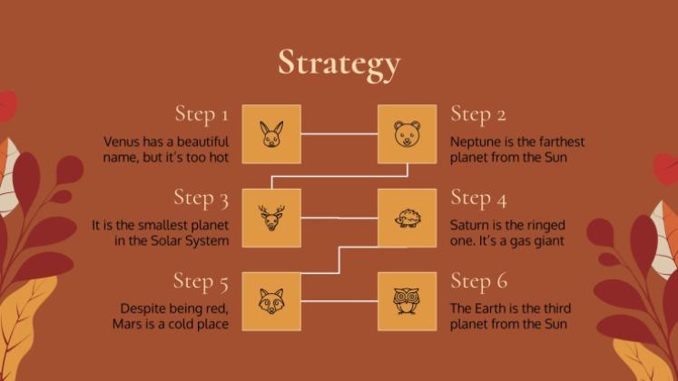 Plantilla de presentación Fondos otoñales