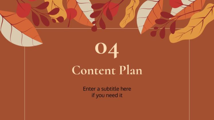 Plantilla de presentación Fondos otoñales