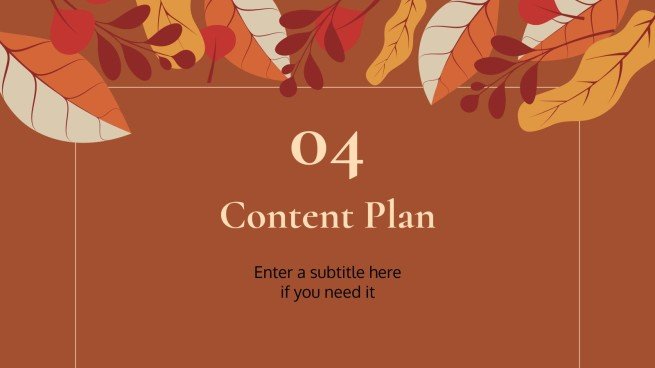 Plantilla de presentación Fondos otoñales
