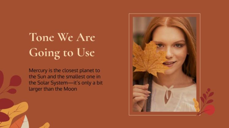 Plantilla de presentación Fondos otoñales