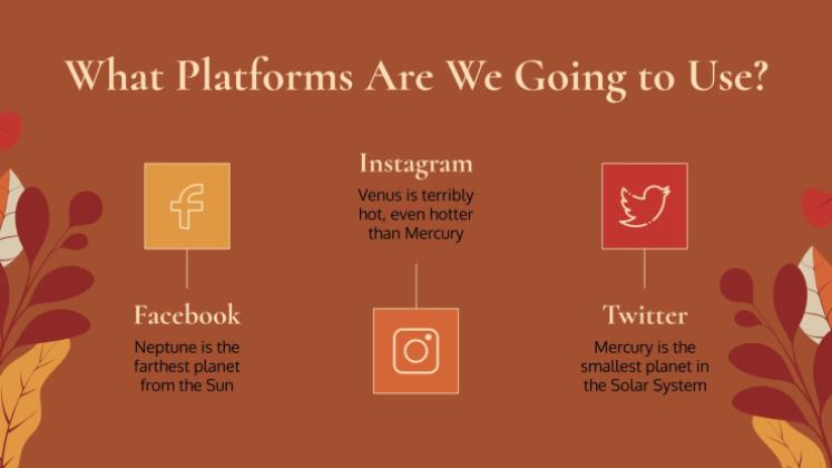 Plantilla de presentación Fondos otoñales