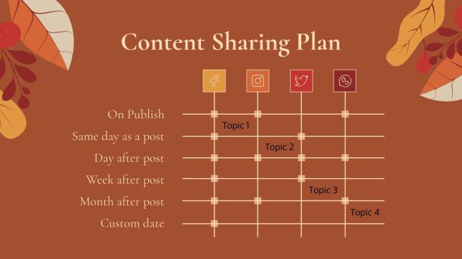 Plantilla de presentación Fondos otoñales