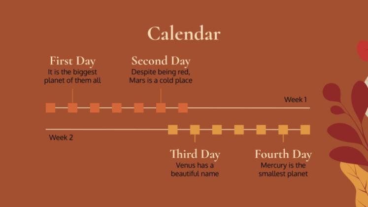 Plantilla de presentación Fondos otoñales