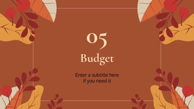 Plantilla de presentación Fondos otoñales