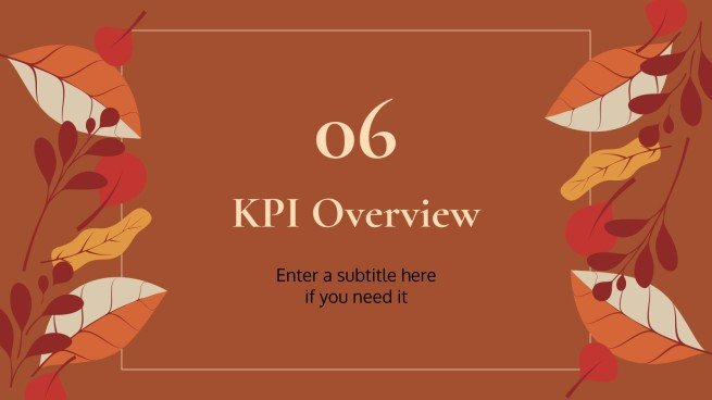 Plantilla de presentación Fondos otoñales