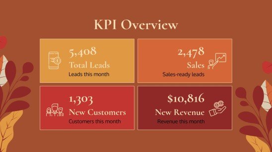 Plantilla de presentación Fondos otoñales