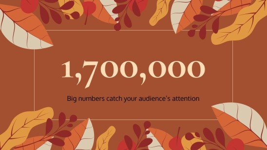 Plantilla de presentación Fondos otoñales