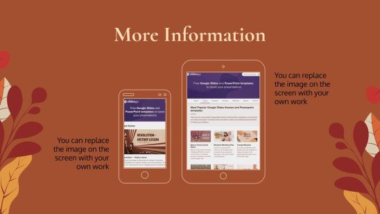 Plantilla de presentación Fondos otoñales