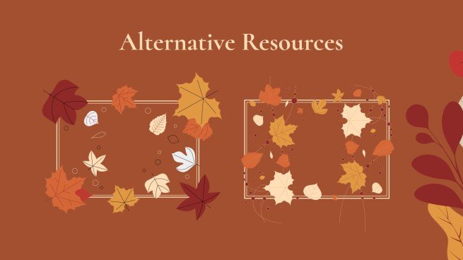 Plantilla de presentación Fondos otoñales