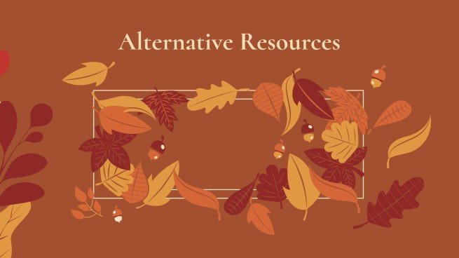 Plantilla de presentación Fondos otoñales