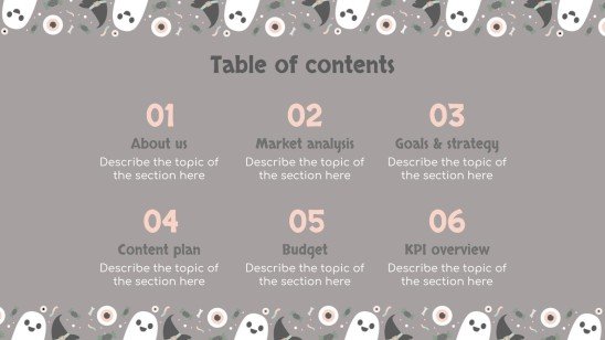 할로윈 패턴 소셜 미디어 프레젠테이션 템플릿