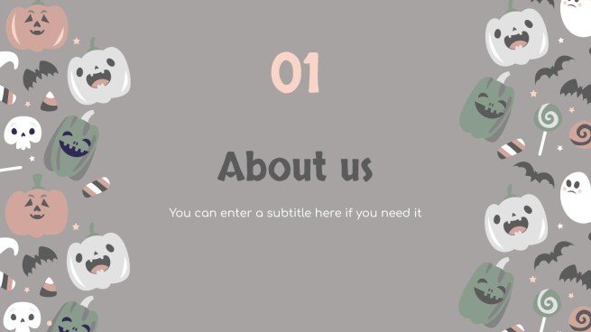 할로윈 패턴 소셜 미디어 프레젠테이션 템플릿