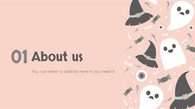 할로윈 패턴 소셜 미디어 프레젠테이션 템플릿