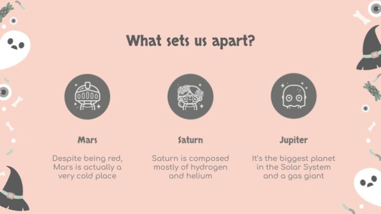 할로윈 패턴 소셜 미디어 프레젠테이션 템플릿