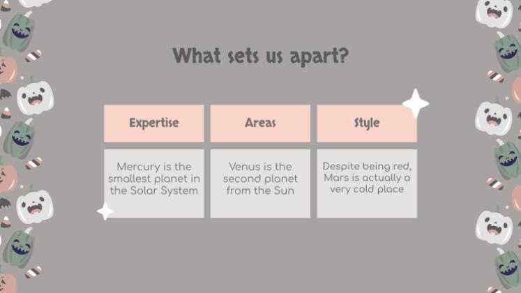 할로윈 패턴 소셜 미디어 프레젠테이션 템플릿