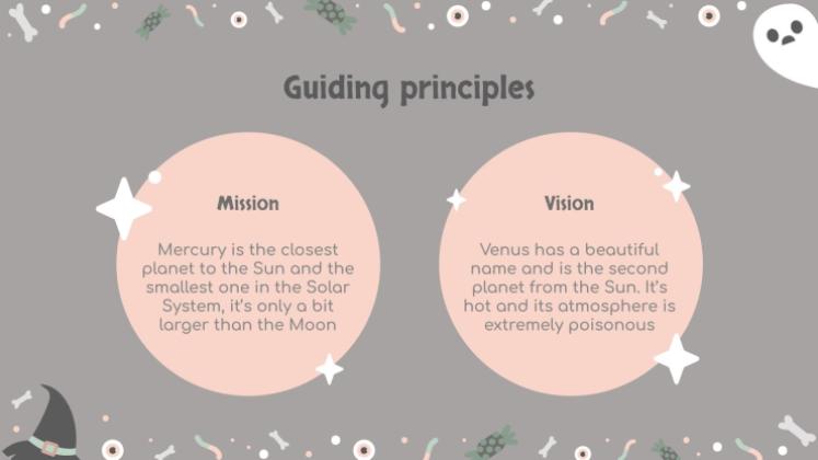 할로윈 패턴 소셜 미디어 프레젠테이션 템플릿