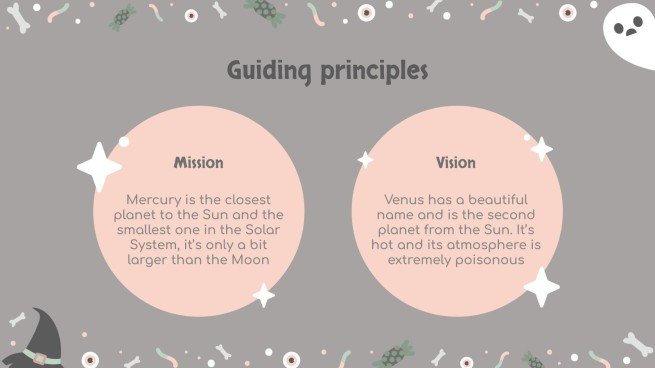 할로윈 패턴 소셜 미디어 프레젠테이션 템플릿