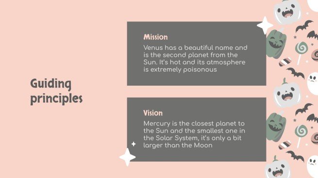 할로윈 패턴 소셜 미디어 프레젠테이션 템플릿