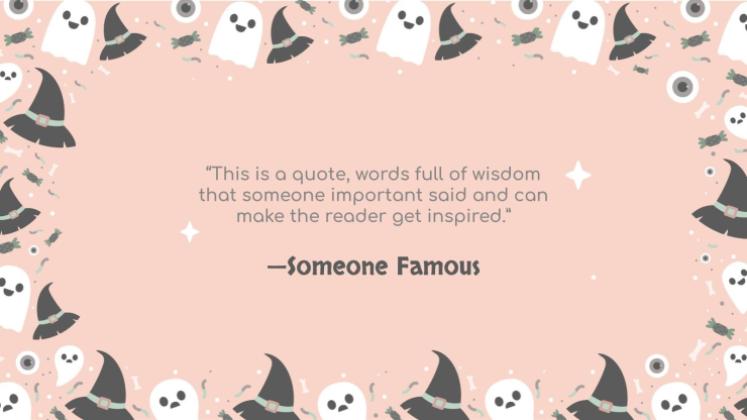 할로윈 패턴 소셜 미디어 프레젠테이션 템플릿