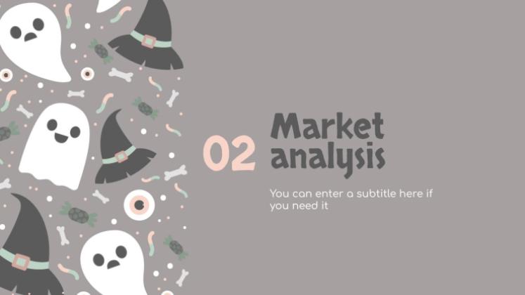 할로윈 패턴 소셜 미디어 프레젠테이션 템플릿