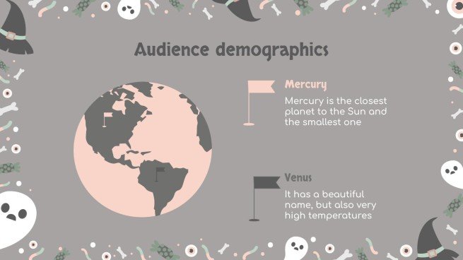 할로윈 패턴 소셜 미디어 프레젠테이션 템플릿