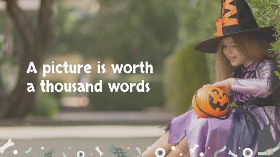 할로윈 패턴 소셜 미디어 프레젠테이션 템플릿