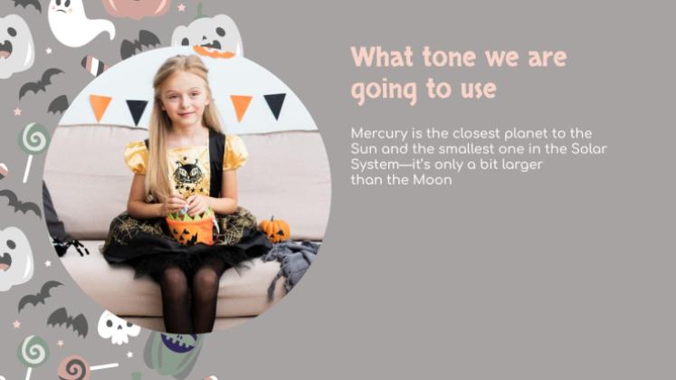 할로윈 패턴 소셜 미디어 프레젠테이션 템플릿