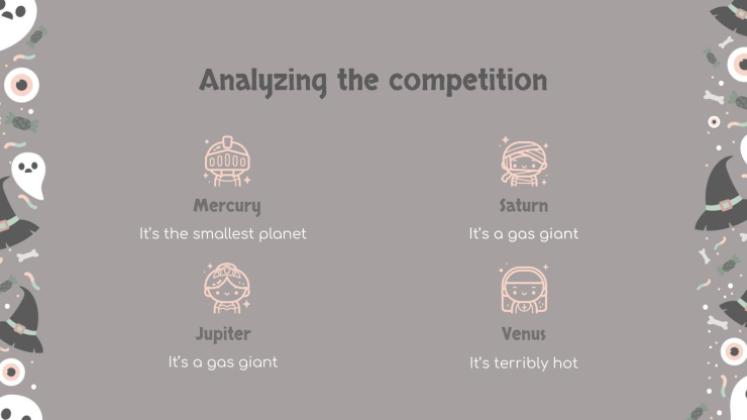 할로윈 패턴 소셜 미디어 프레젠테이션 템플릿