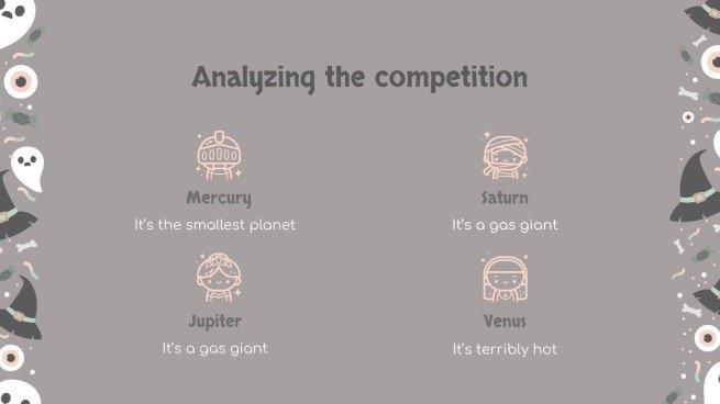 할로윈 패턴 소셜 미디어 프레젠테이션 템플릿