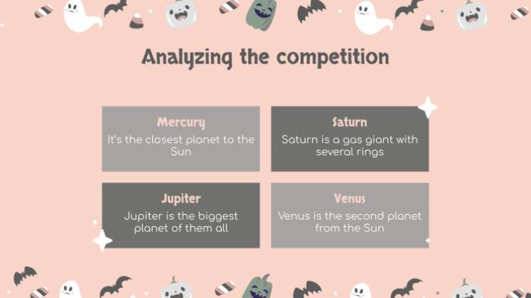 할로윈 패턴 소셜 미디어 프레젠테이션 템플릿