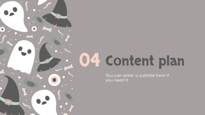 할로윈 패턴 소셜 미디어 프레젠테이션 템플릿