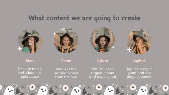 할로윈 패턴 소셜 미디어 프레젠테이션 템플릿