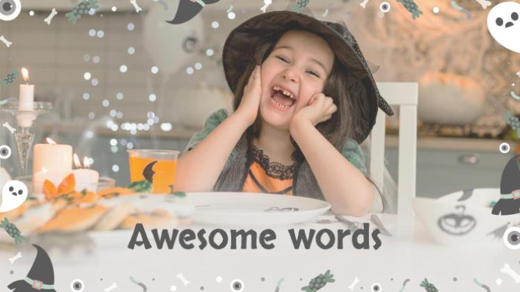 할로윈 패턴 소셜 미디어 프레젠테이션 템플릿