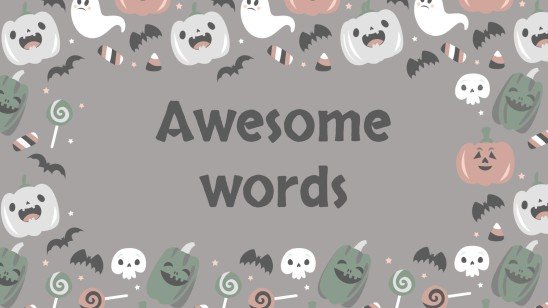 할로윈 패턴 소셜 미디어 프레젠테이션 템플릿