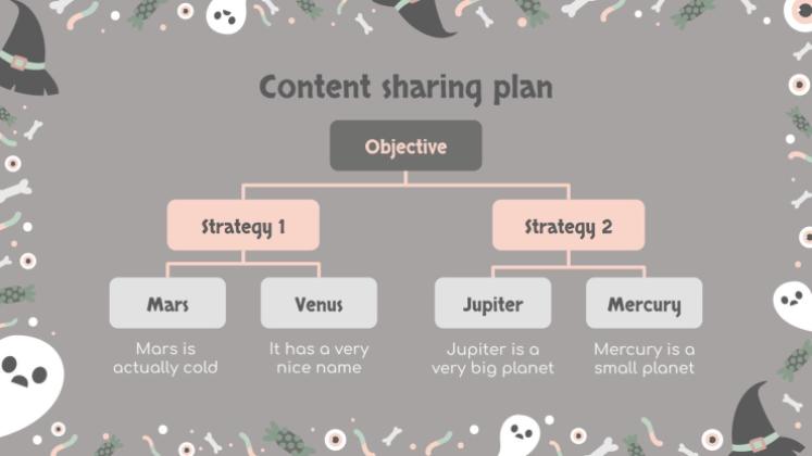 할로윈 패턴 소셜 미디어 프레젠테이션 템플릿