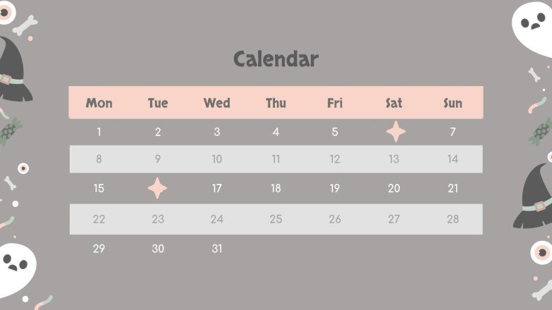 할로윈 패턴 소셜 미디어 프레젠테이션 템플릿