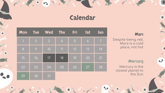 할로윈 패턴 소셜 미디어 프레젠테이션 템플릿