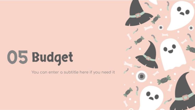 할로윈 패턴 소셜 미디어 프레젠테이션 템플릿