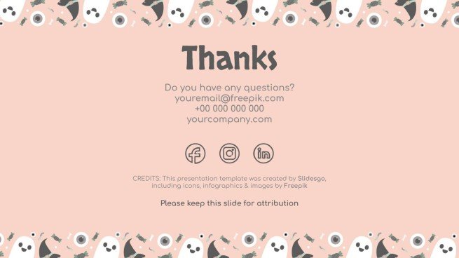 할로윈 패턴 소셜 미디어 프레젠테이션 템플릿