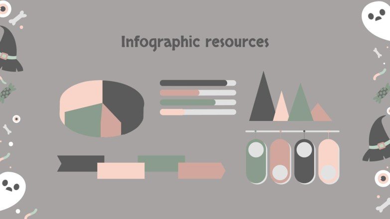 할로윈 패턴 소셜 미디어 프레젠테이션 템플릿