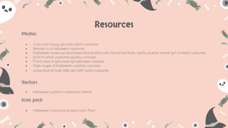 할로윈 패턴 소셜 미디어 프레젠테이션 템플릿