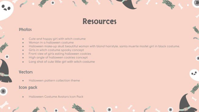 할로윈 패턴 소셜 미디어 프레젠테이션 템플릿