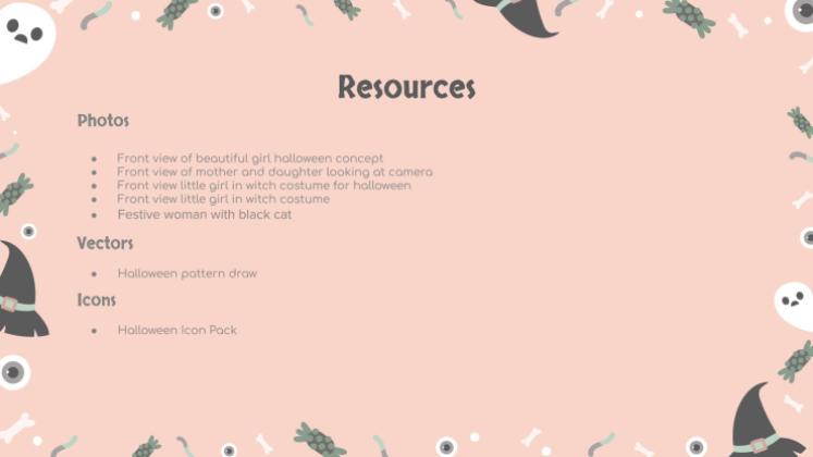 할로윈 패턴 소셜 미디어 프레젠테이션 템플릿