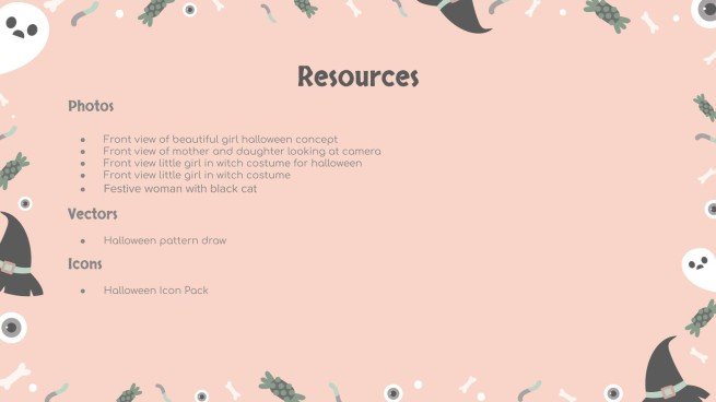 할로윈 패턴 소셜 미디어 프레젠테이션 템플릿