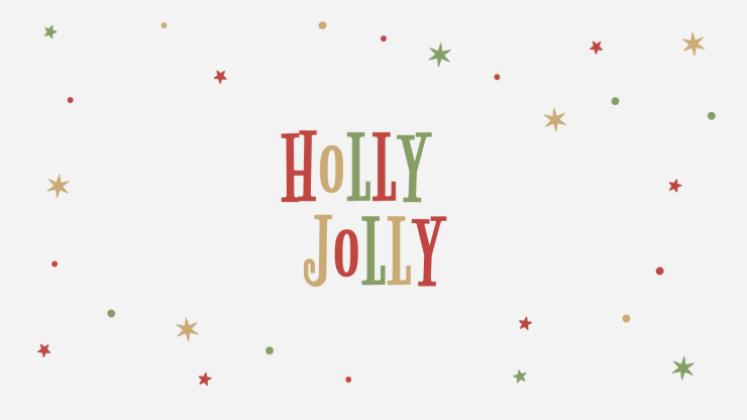 Holly Jolly presentation template 