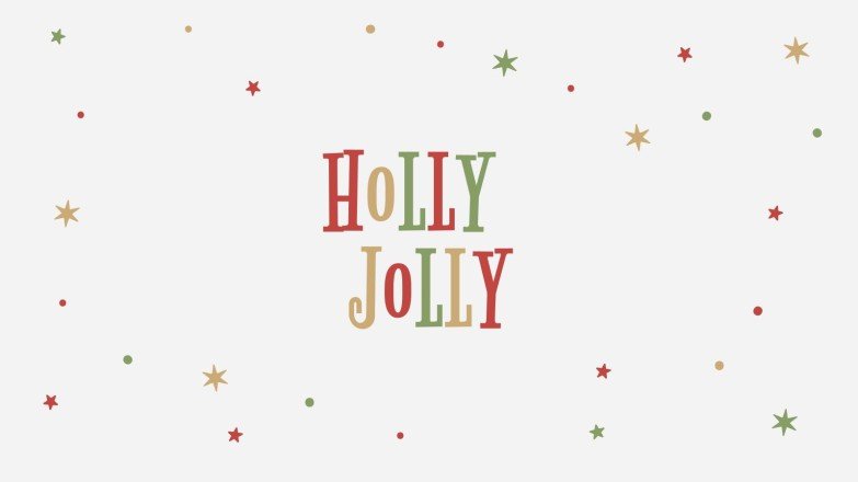 Holly Jolly presentation template 