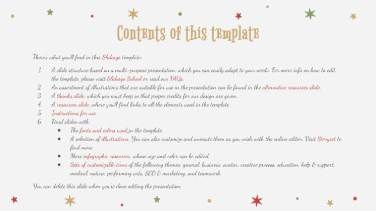 Holly Jolly presentation template 