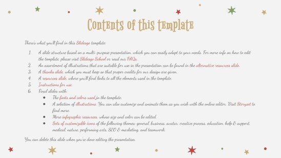 Holly Jolly presentation template 